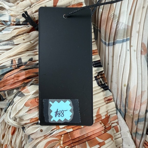 Western Print Tiered Fringe Midi Skirt Sz S-M Festival Coachella Statement Boho - Picture 8 of 10